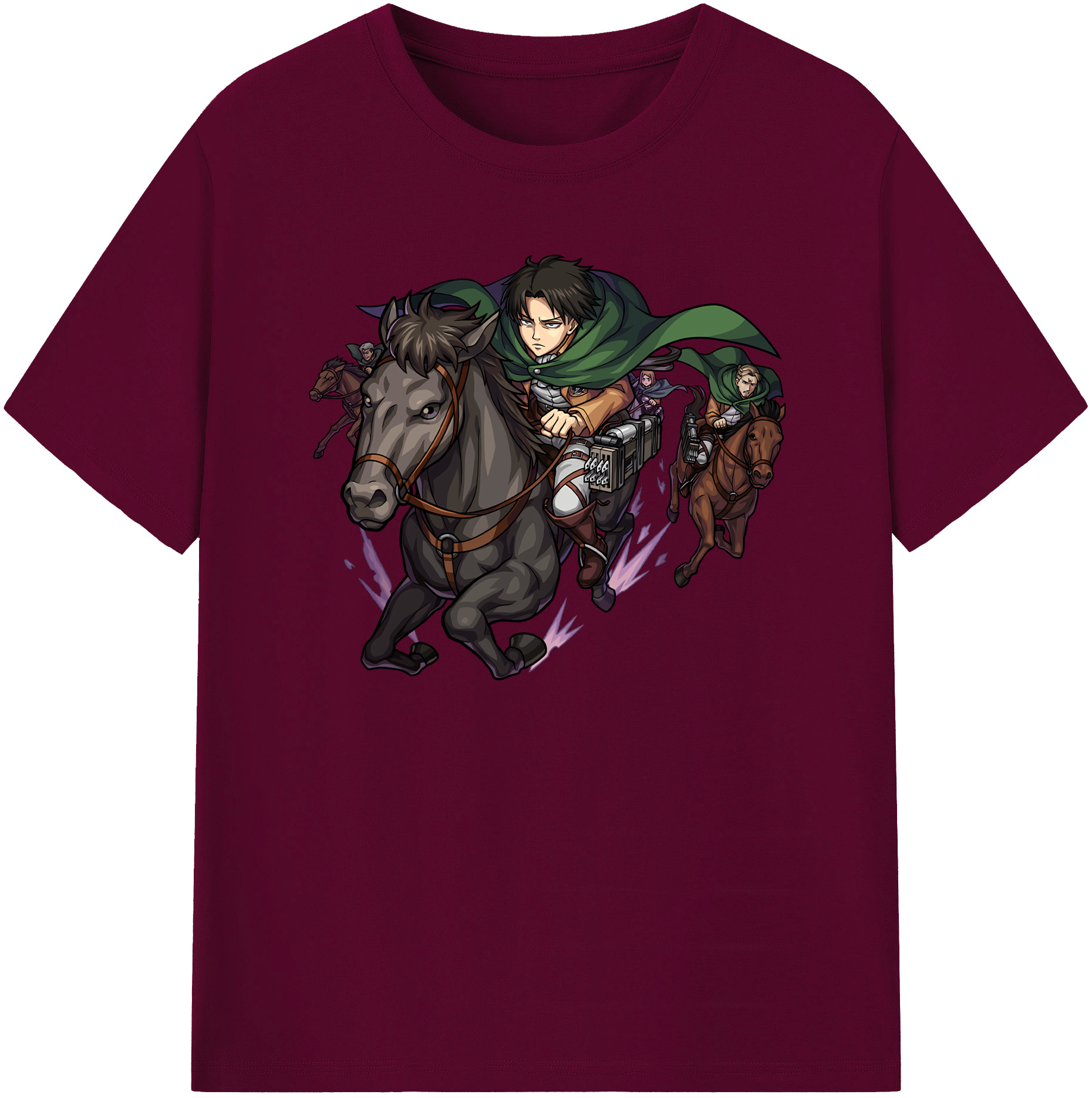（画像用） 進撃の巨人 リヴァイ·アッカーマン Attack on Titan Levi Ackerman レディースカジュアルプリントTシャツ（綿100％）